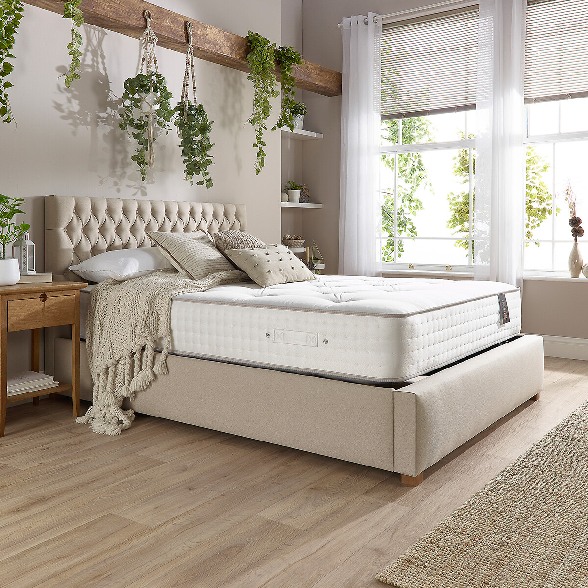 Aspire Luxury 5000 Pocket Natural Cashmere & Wool Mattress white, ASPIRE