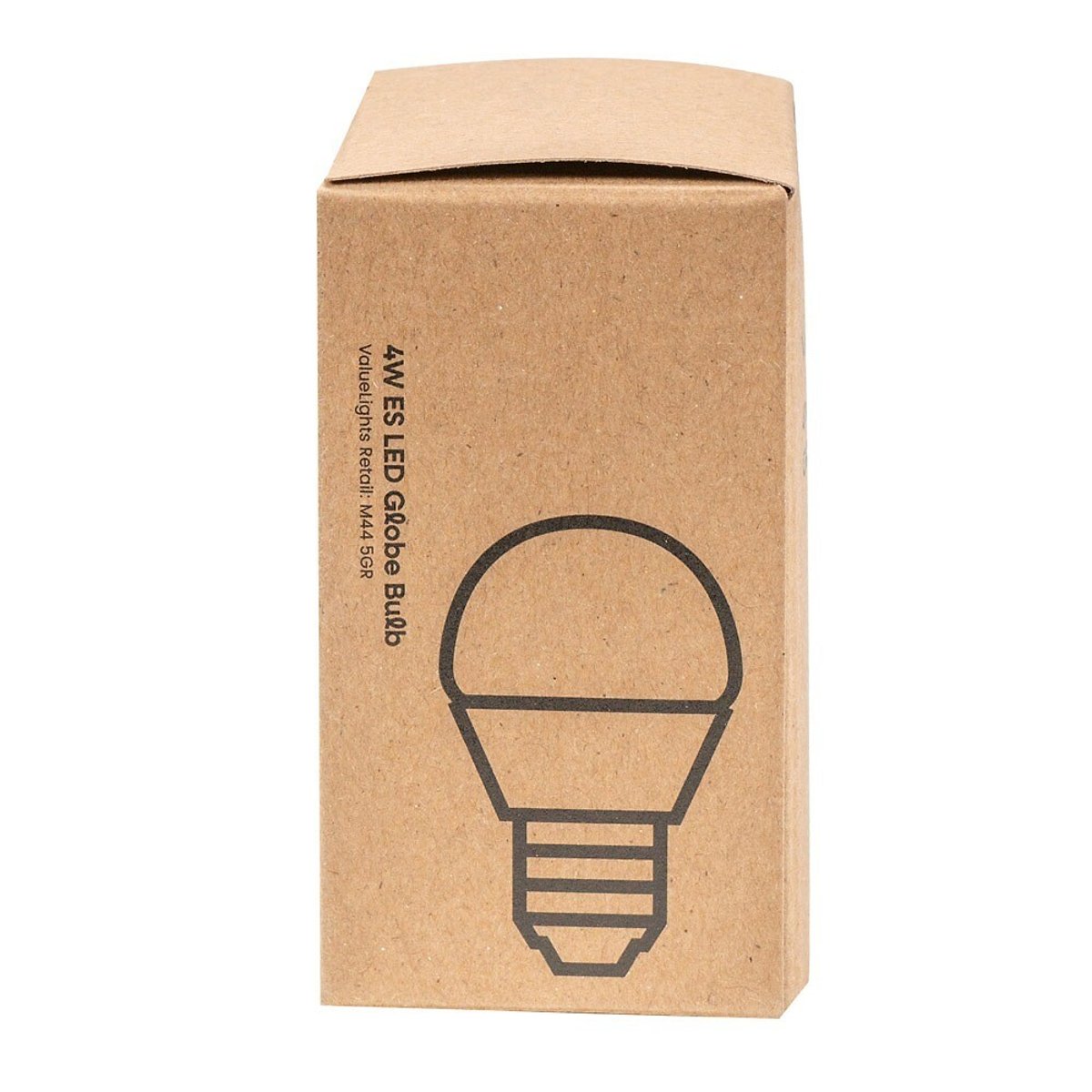 Set of 2 4W ES LED Globe Bulbs in Warm White transparent white, MINISUN