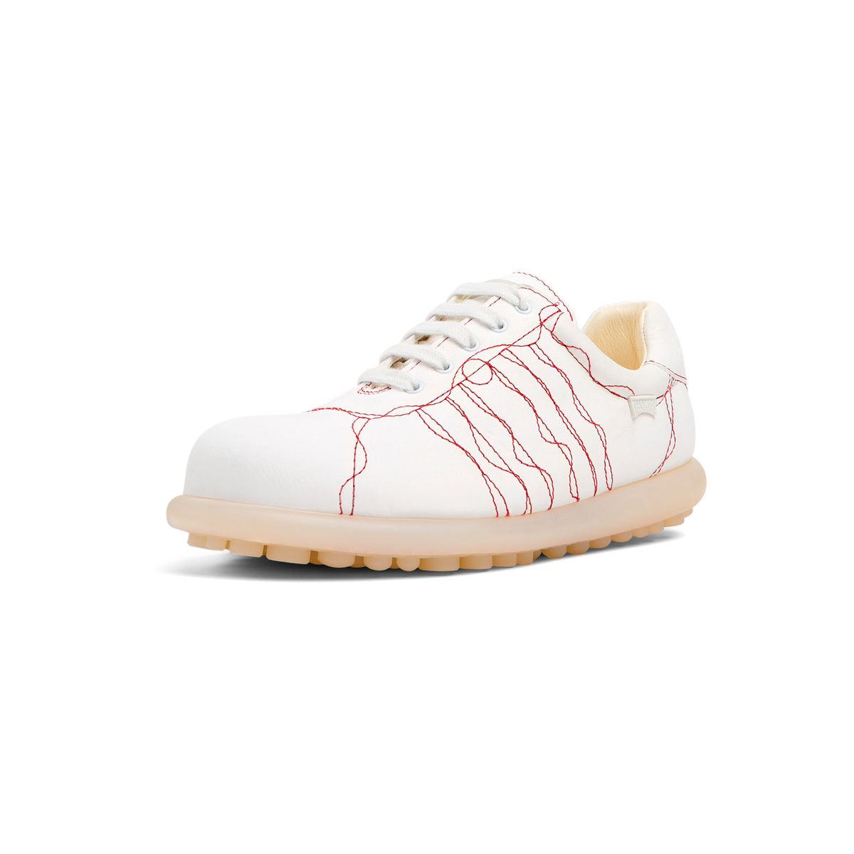 Baskets Pelotas Ariel Hella cuir blanc naturel, CAMPER