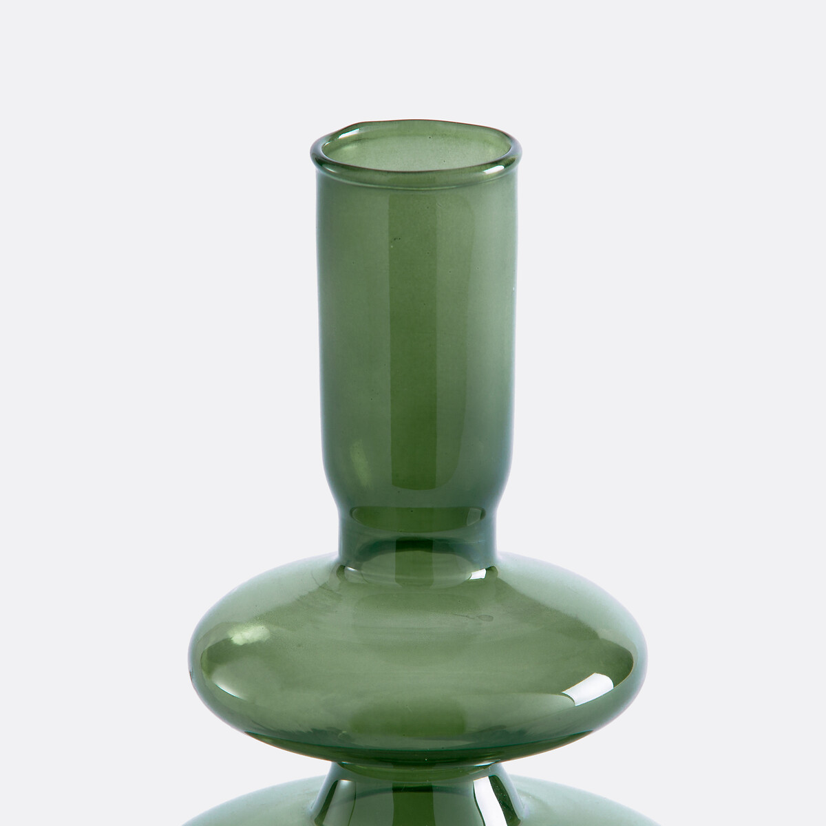 Bougeoir en verre H20 cm, Chilava vert, LA REDOUTE INTERIEURS