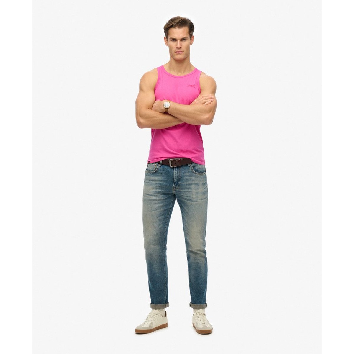 Débardeur Essential Logo rose echo, SUPERDRY