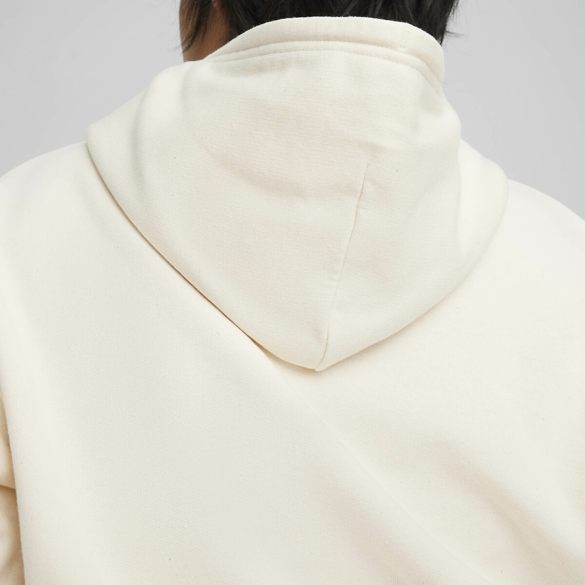 Sweat à capuche Better classics cropped ecru, PUMA