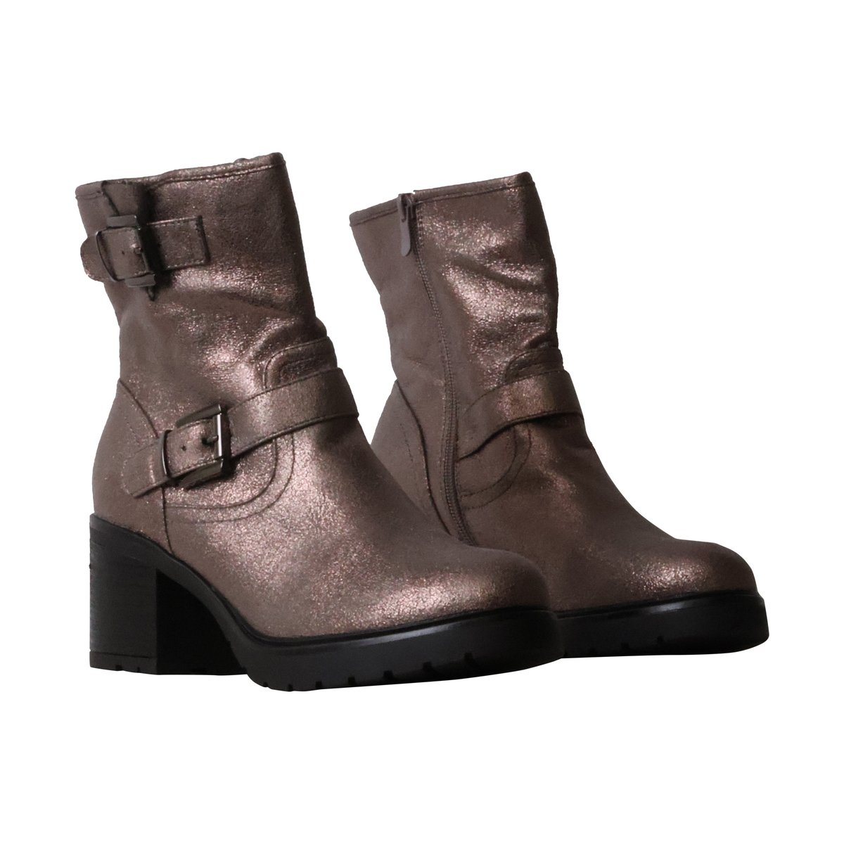 Bottines à Zip antracite-gun, ENZA NUCCI