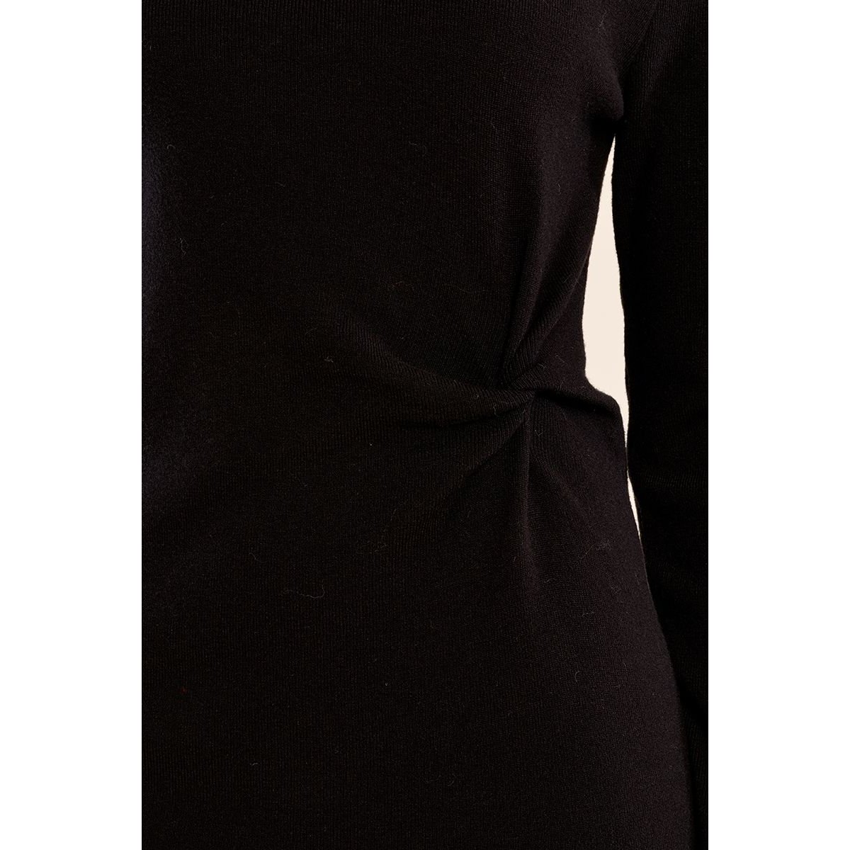 Robe longue, croisée noir, MOLLY BRACKEN