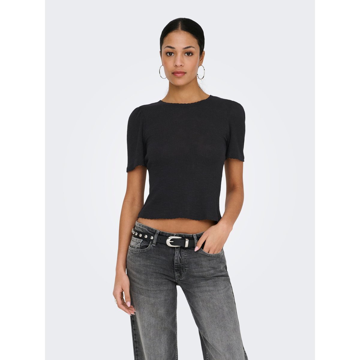 T-Shirt noire - black, ONLY