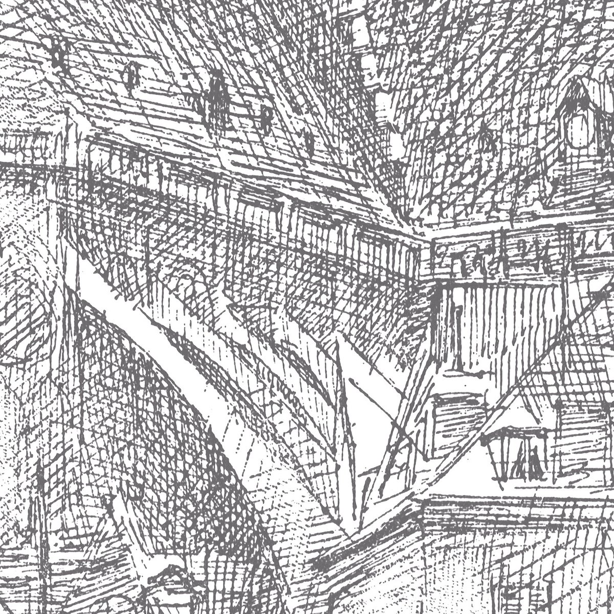 Papier peint panoramique NOTRE DAME noir, LE PAPIERS DE NINON
