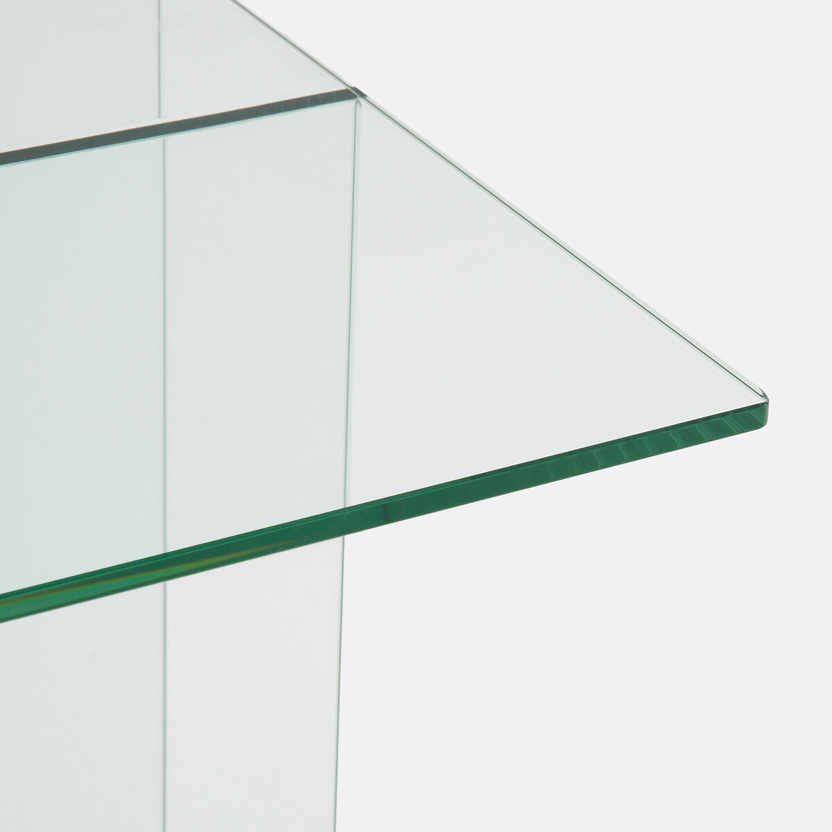 Bout de canapé en verre trempé, 1 niche, LIVIA transparent, LA REDOUTE INTERIEURS