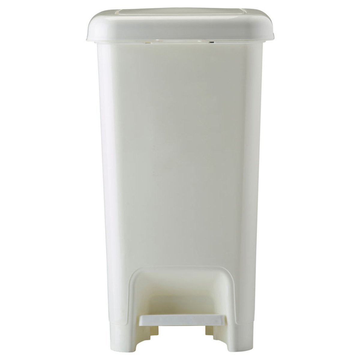 Poubelle de cuisine à pédale 40L - CUBO plastique blanc, ROSSIGNOL