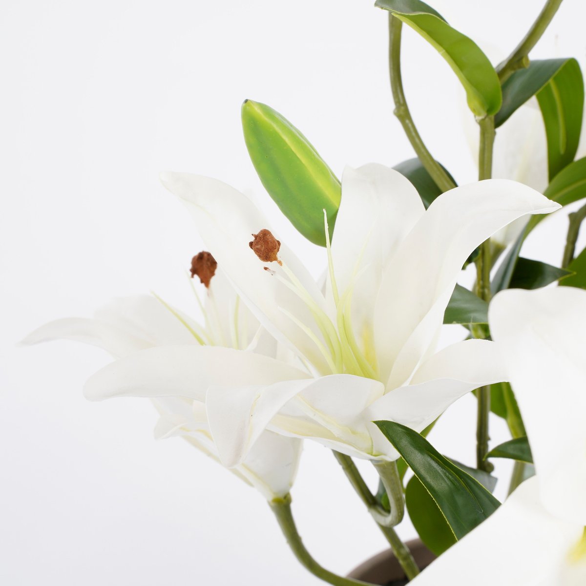 Plante artificielle TIGERLILY blanc, MICA DECORATIONS