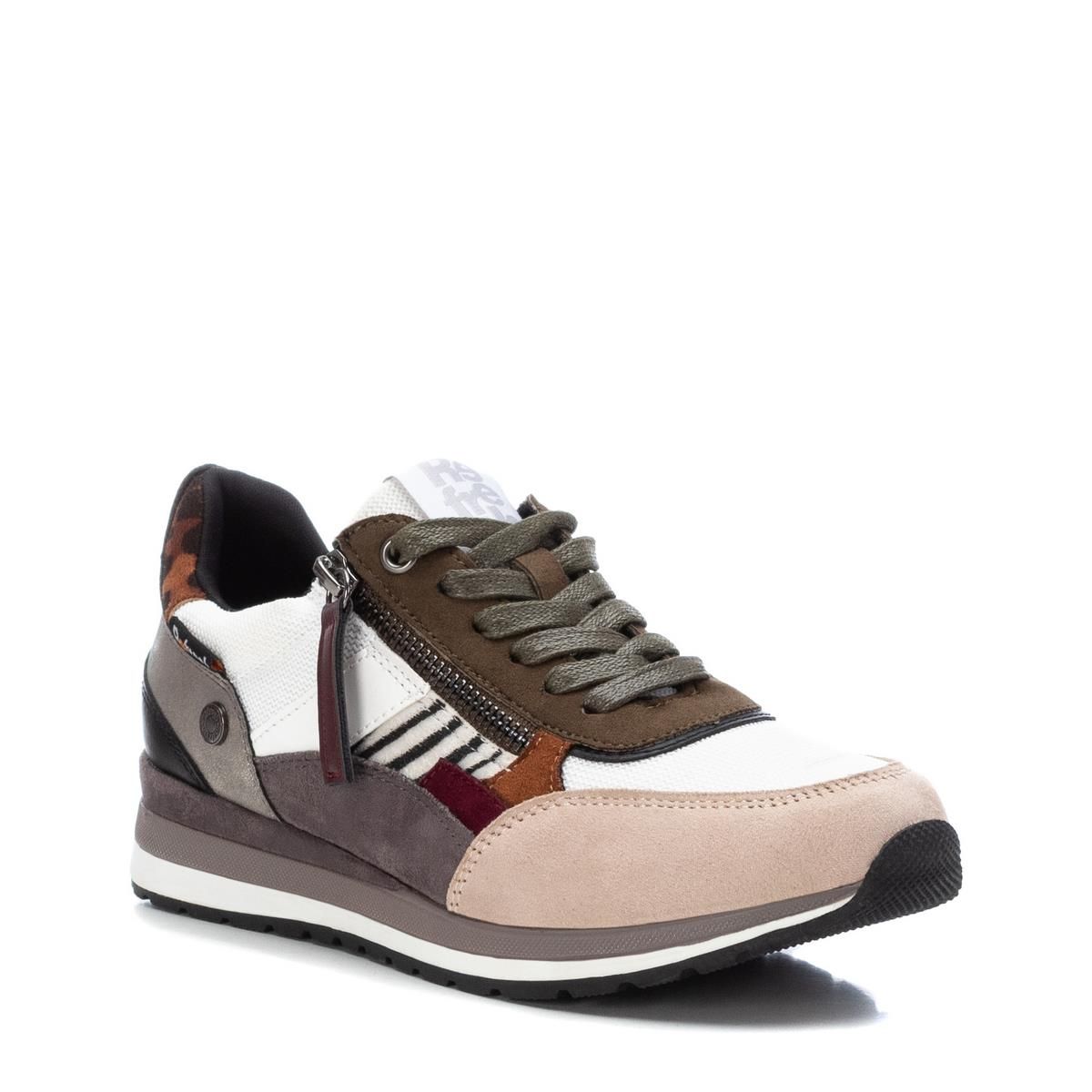Chaussures plate avec fermeture à lacets blanc bleuté, REFRESH
