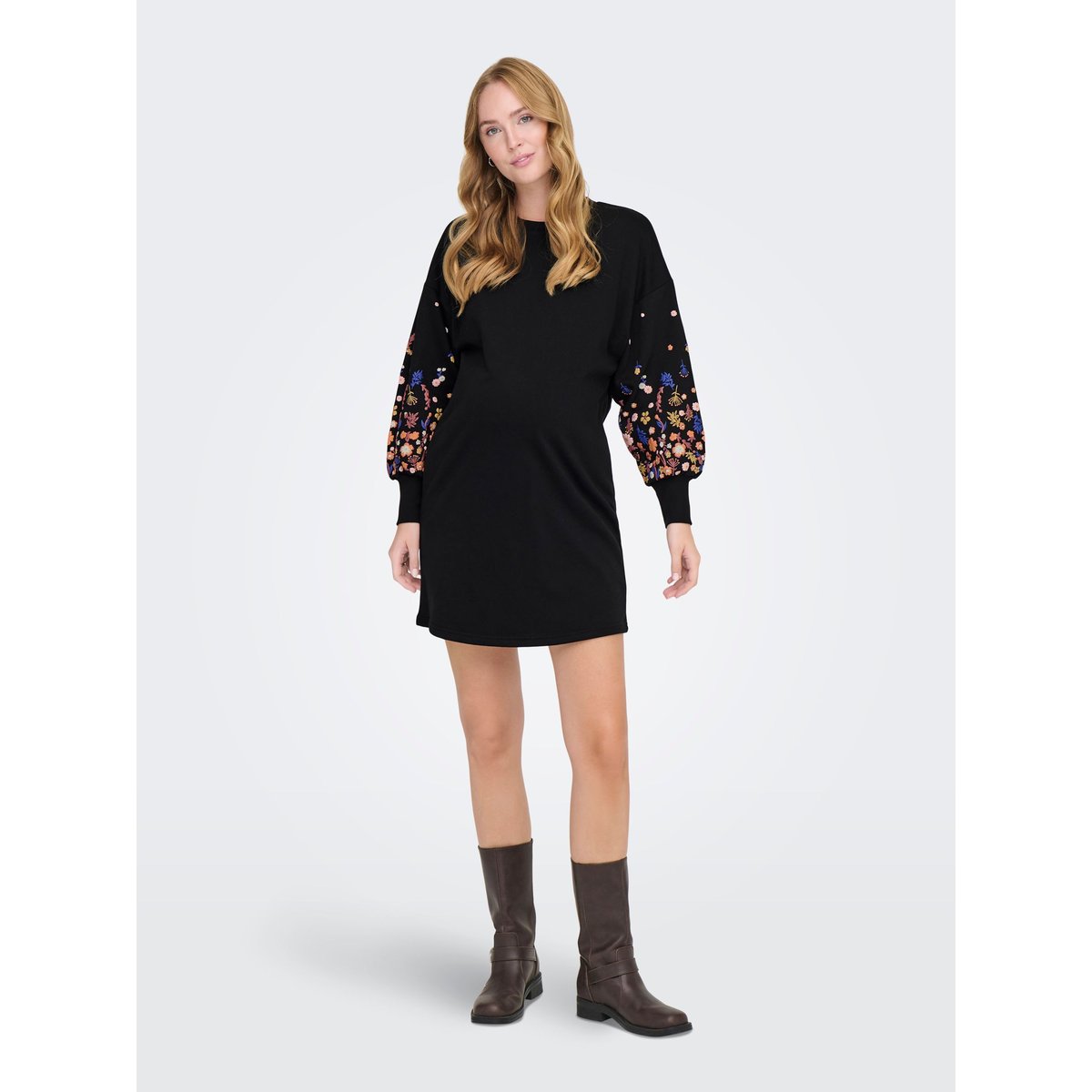 Robe Molletonnée black 1, ONLY