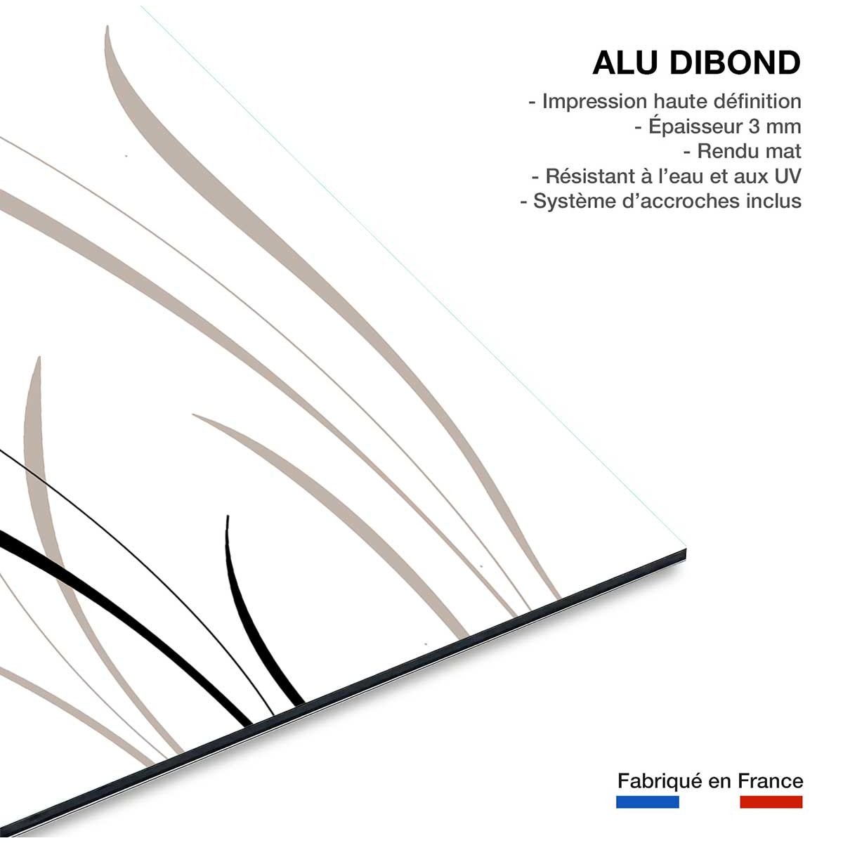 Tableau scandi blés tableau alu dibond, HEXOA