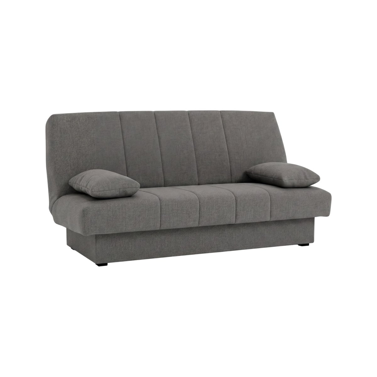 Canapé clic clac tissu - CANELLE gris, CAMIF