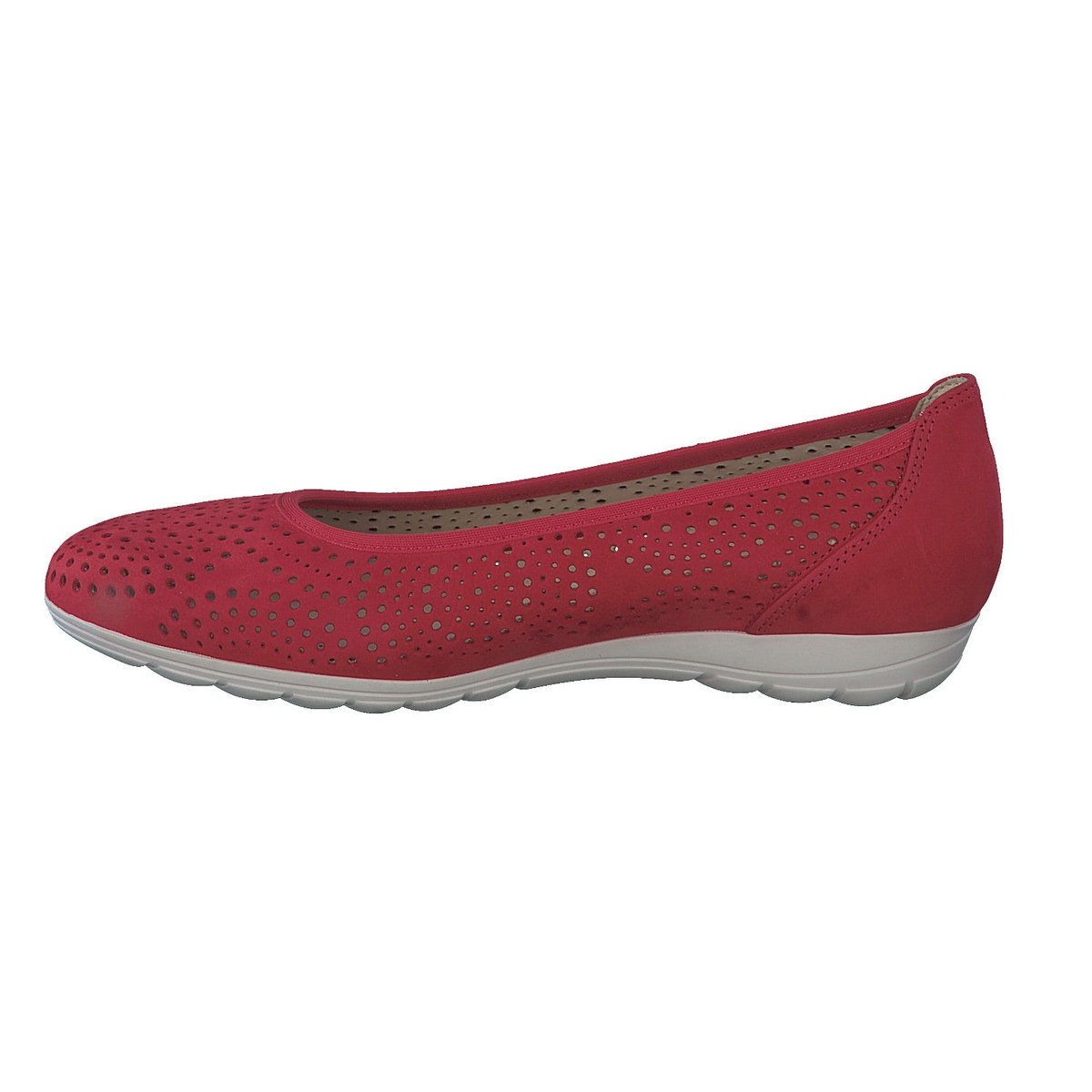 Ballerines en cuir ELSIE PERF rouge p5130576, MEPHISTO