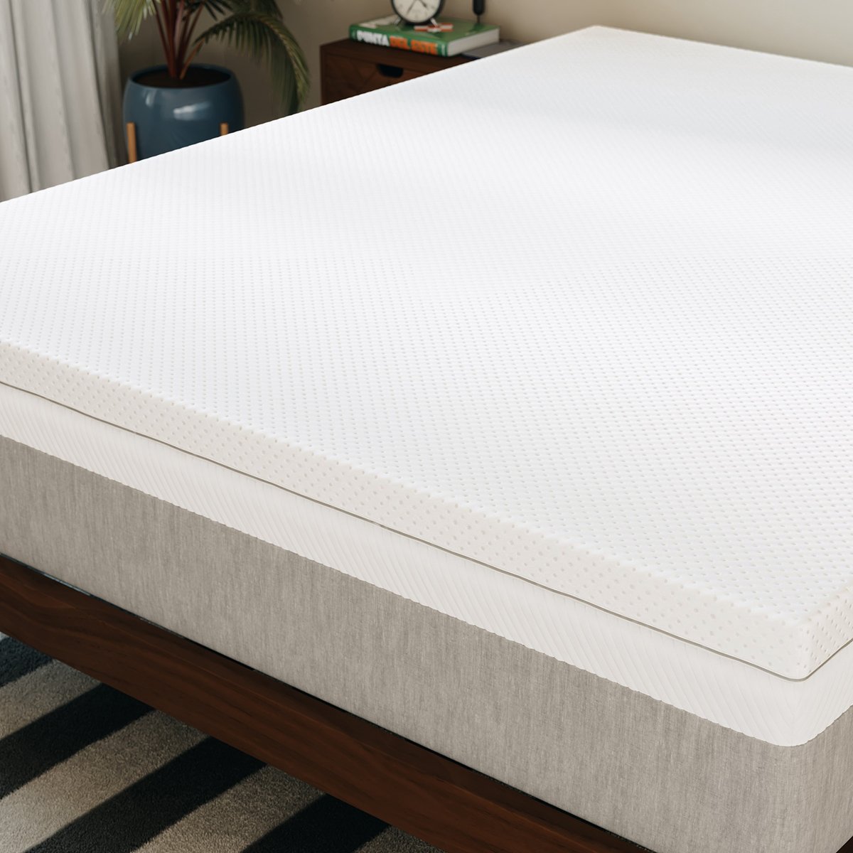 Surmatelas Premium Tencel blanc, SLOME