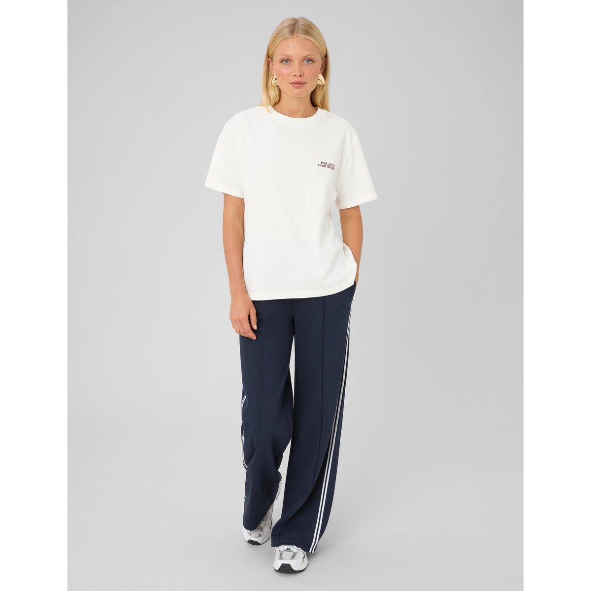 T-shirt imprimé blanc écru, BZB
