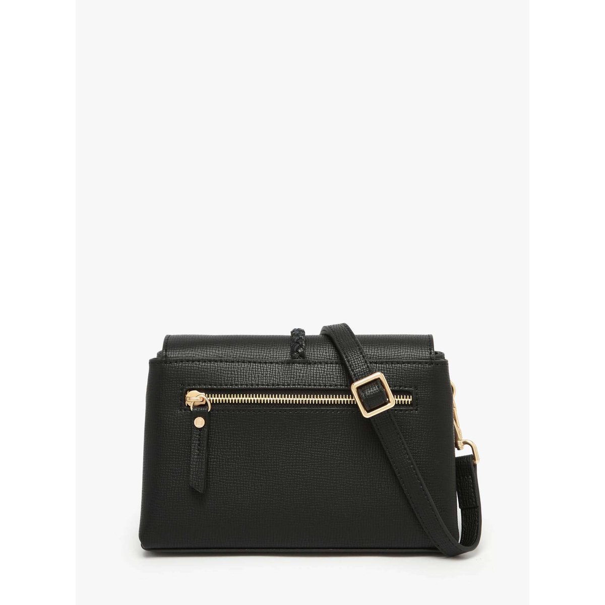 Sac bandoulière S Torsade cuir noir, ETRIER