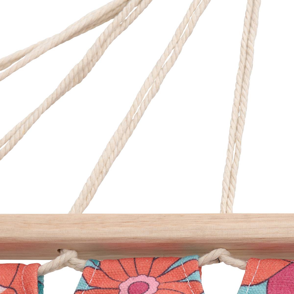 Hamac L270cm motif fleurs CHA CHA POP multicolore, ATMOSPHERA