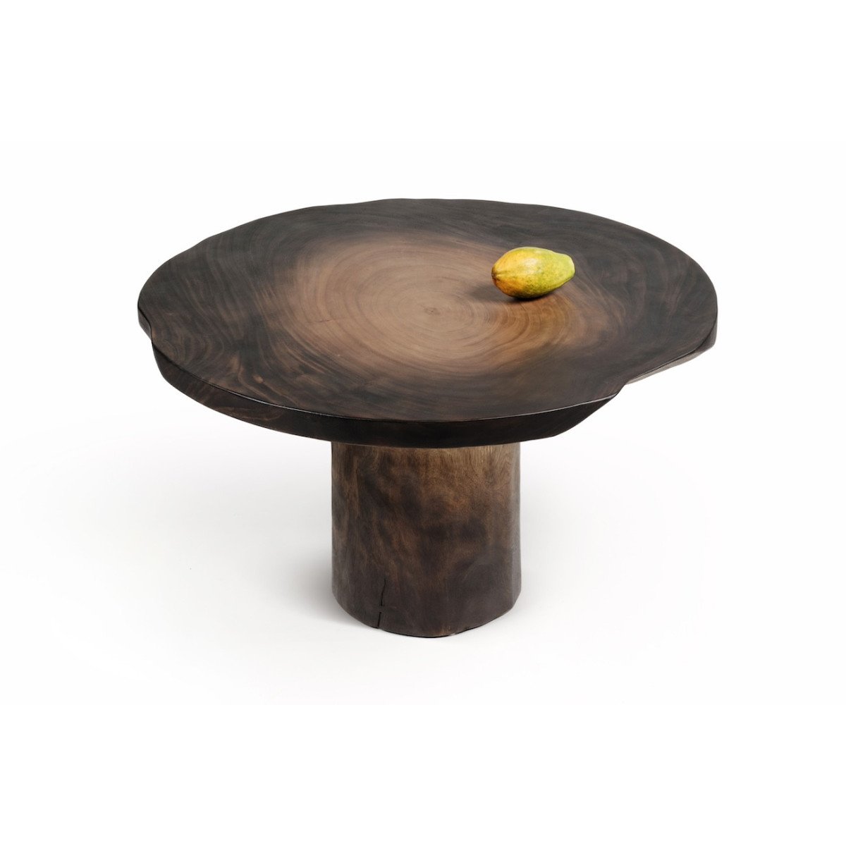 Table ronde en bois - LOREA marron, MATHI DESIGN