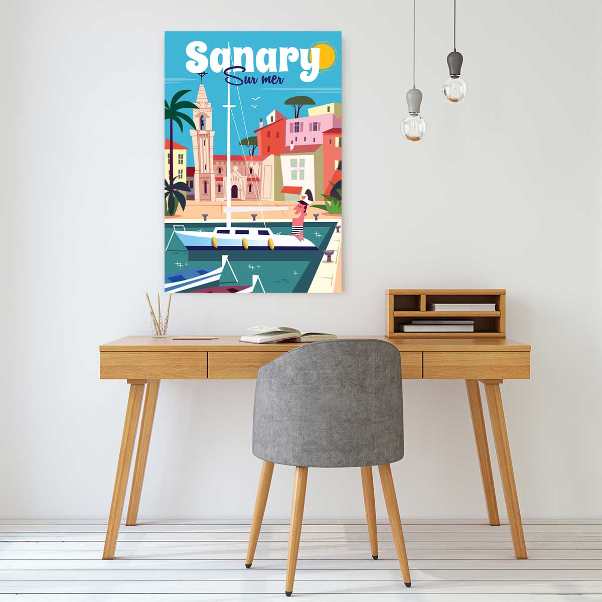 Tableau vacances à sanary tableau alu dibond, HEXOA