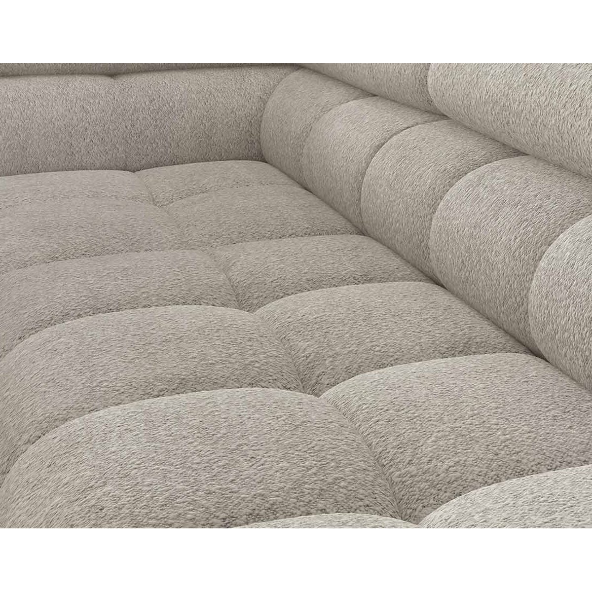 Canapé d'Angle Convertible 5 places - ELISA beige, BEST MOBILIER