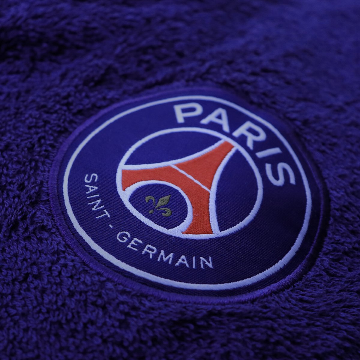 Peignoir adulte 100% coton, Paris Saint Germain RUBAN bleu marine, PSG