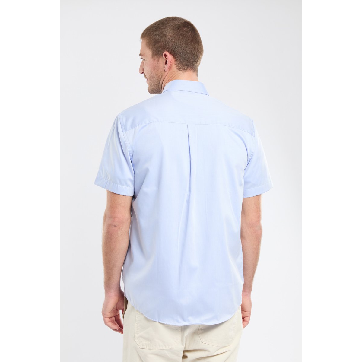Chemise manches courtes - coton blue, ARMOR-LUX
