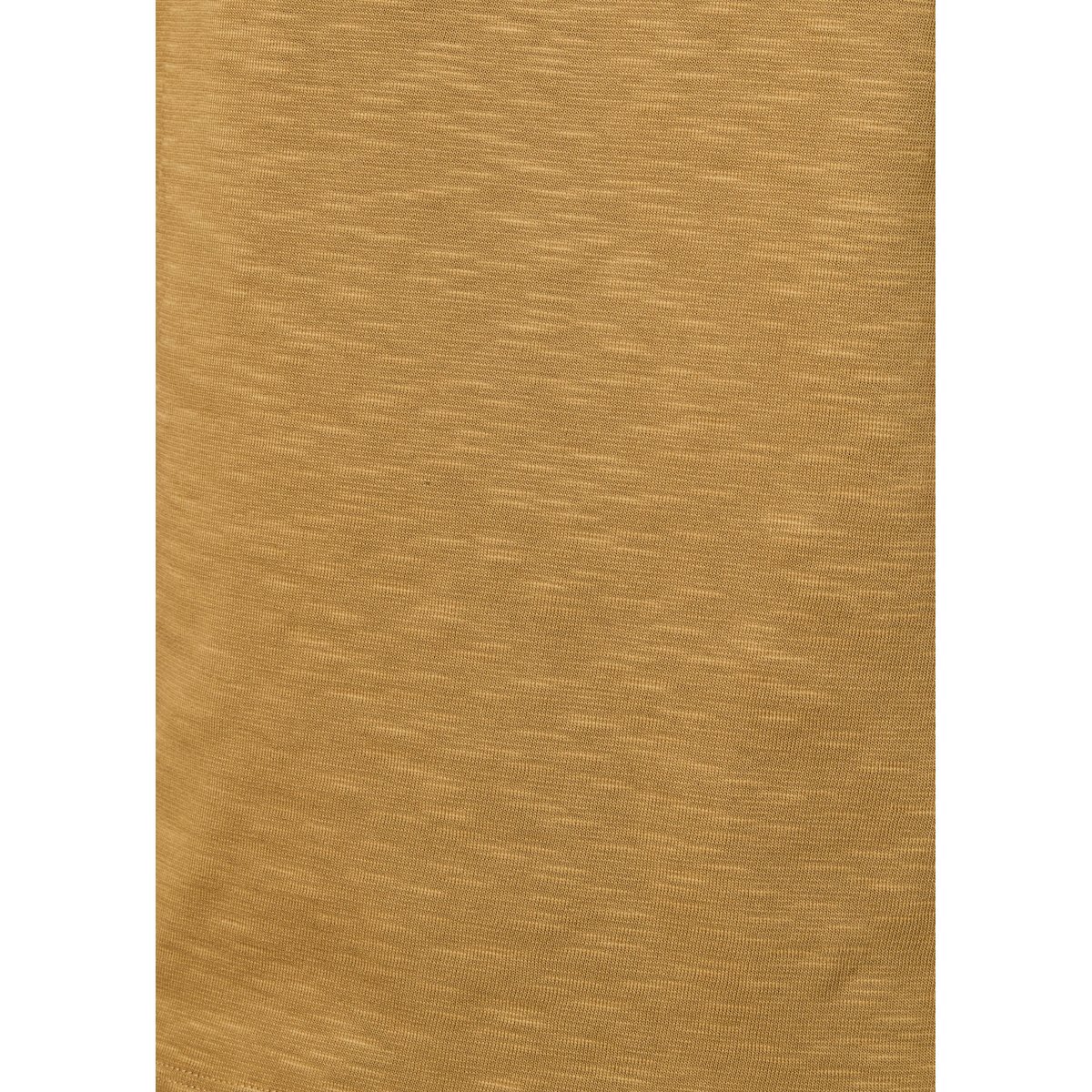 T-shirt manches courtes en coton curry, LA FEE MARABOUTEE