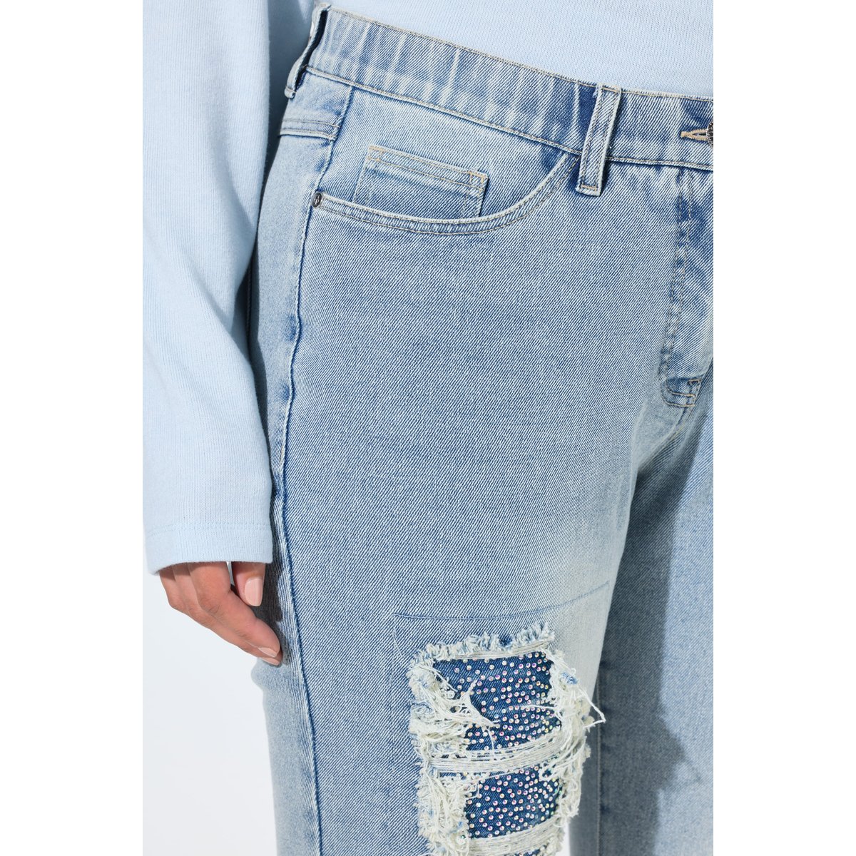 Jean Sammy, jambe large bleu clair, ULLA POPKEN