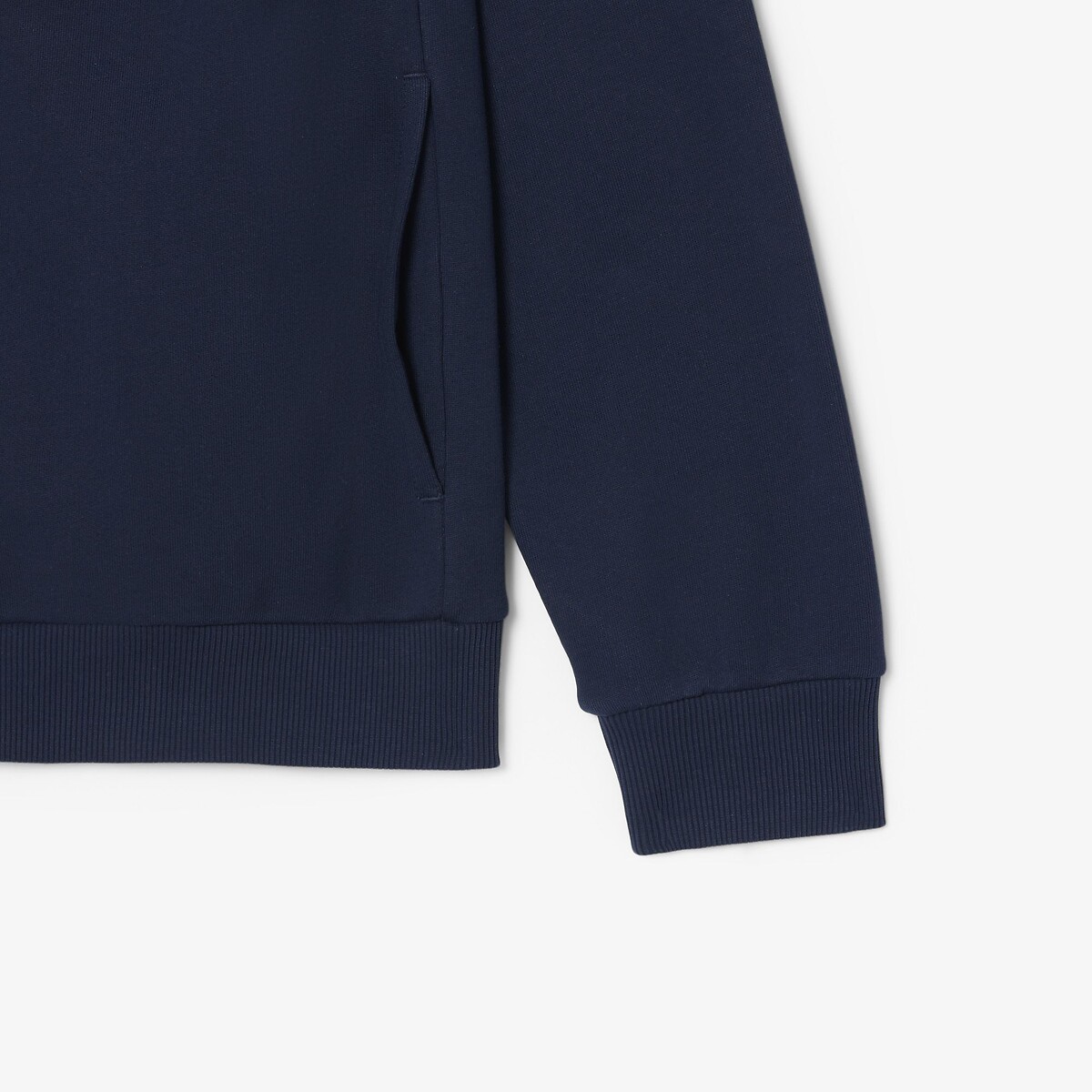 Sweatshirt mit Reissverschluss aus Molton marine, LACOSTE