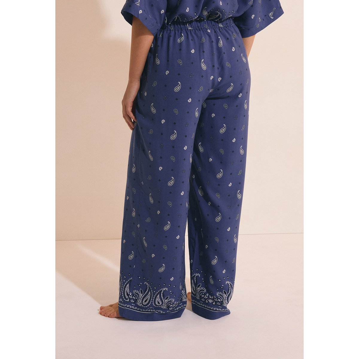 Pantalon de pyjama à motifs ALUNA marine, ETAM