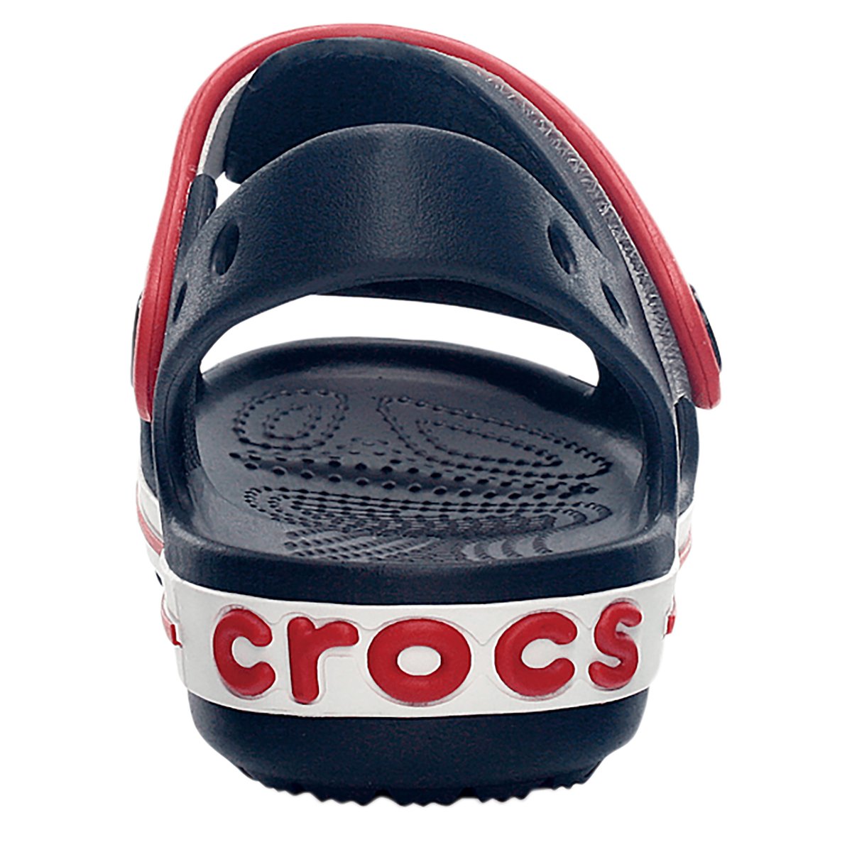 Sandales Crocband Sandal Kids bleu/rouge, CROCS
