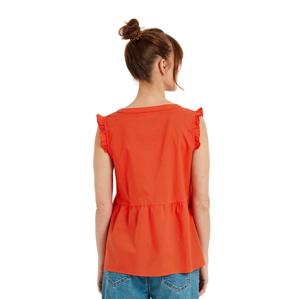 Blouse sans manches de grossesse voile de coton grenadine, VERTBAUDET