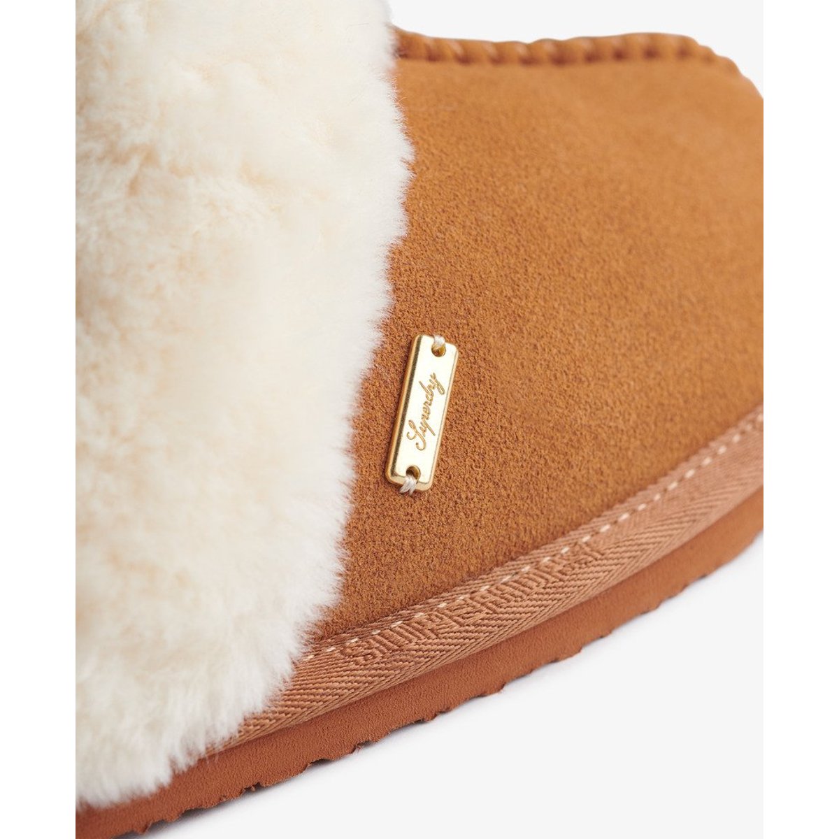 Mule en Suède fauve, SUPERDRY