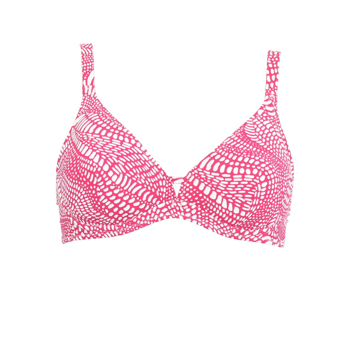 Haut de maillot triangle à armatures Ela framboise, JANINE ROBIN