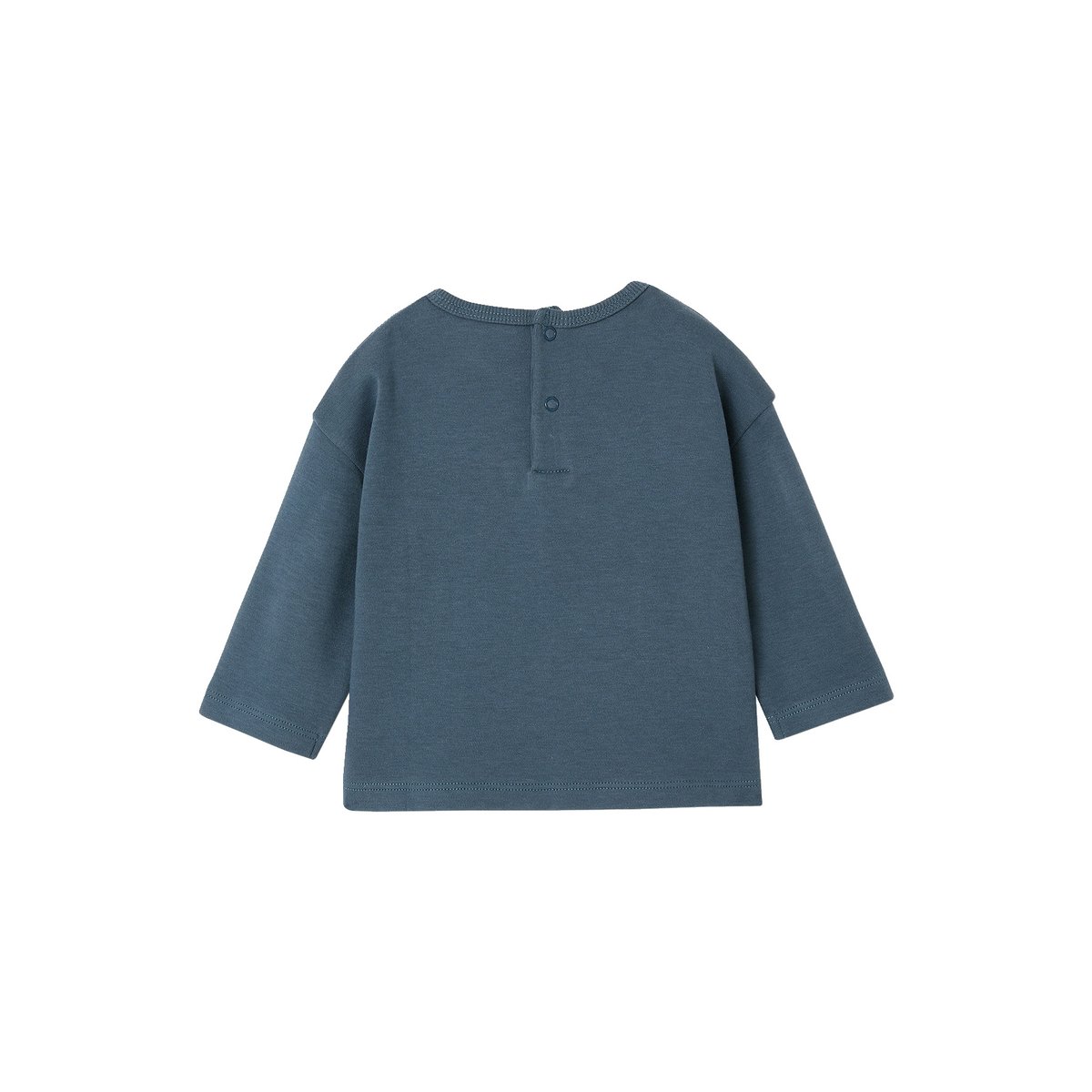T-shirt manches longues bleu canard, VERTBAUDET