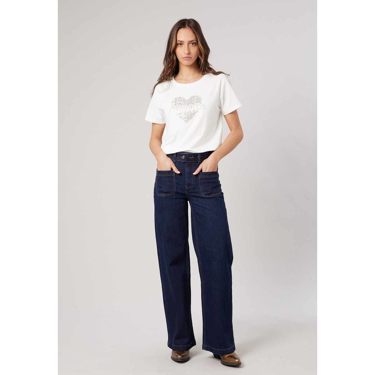 Jean wide leg femme KAMI brut, DEELUXE