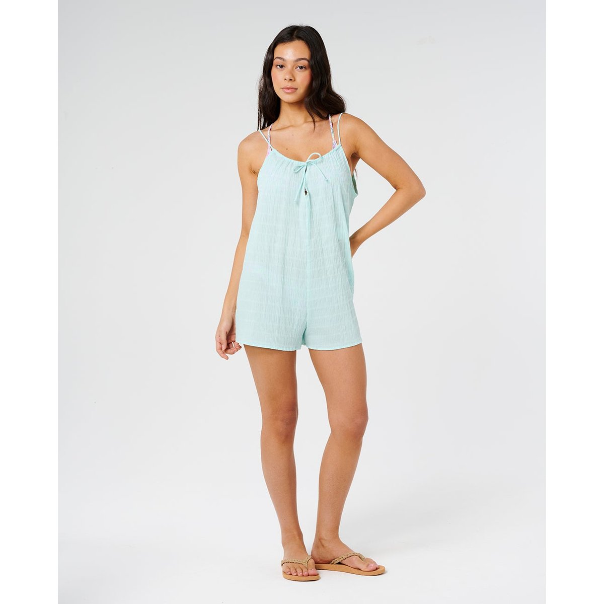 Boardshort STREAMLINE OFFSET VOLLEY bleu clair, RIP CURL