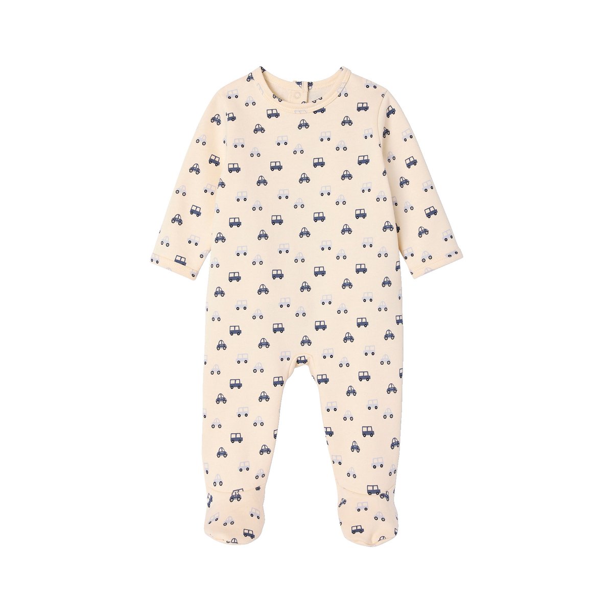 Lot de 2 dors-bien naissance en molleton "voitures" bleu pâle, VERTBAUDET
