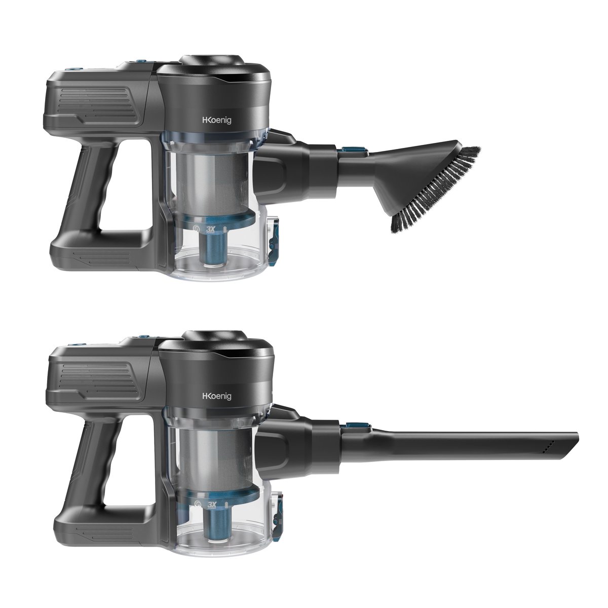 Aspirateur balai 2 en 1 sans fil PowerClean - UP610 bleu, H.KOENIG