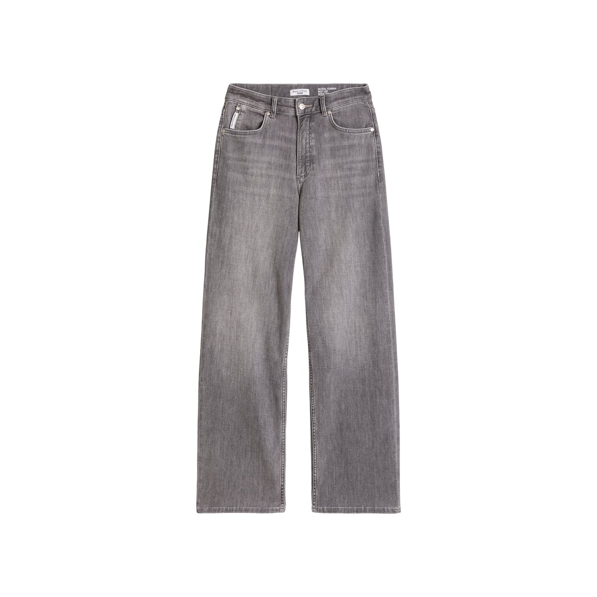 Jeans modèle Tomma wide en coton bio extensible gris, MARC O’POLO DENIM