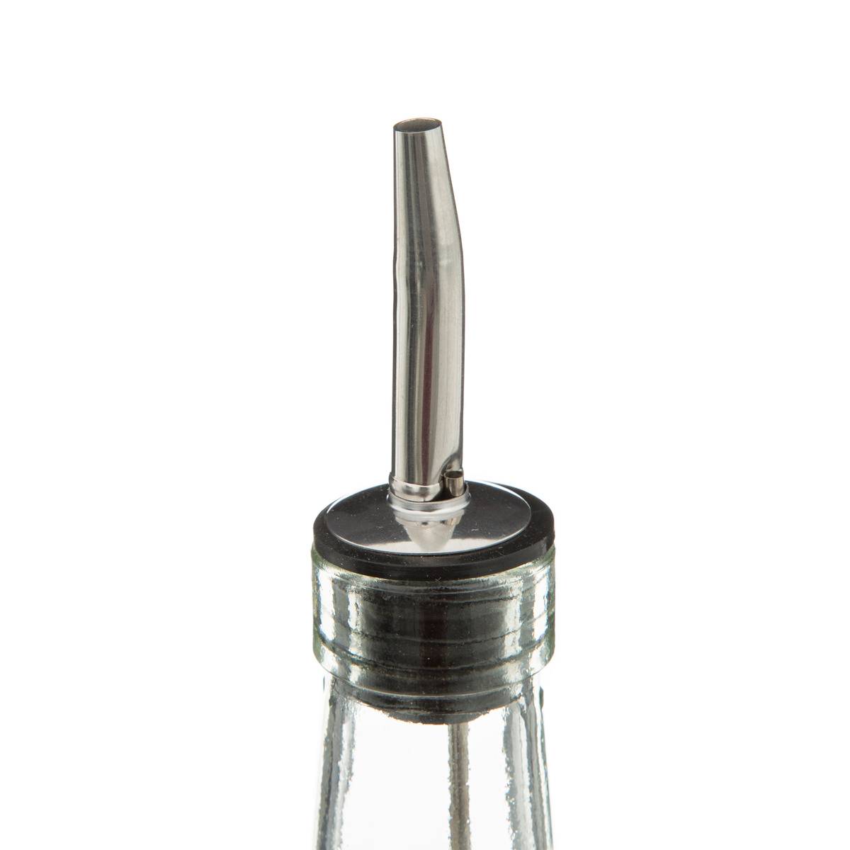 Set 2 bouteilles huile/vinaigre verre avec support transparent, 5FIVE SIMPLY SMART