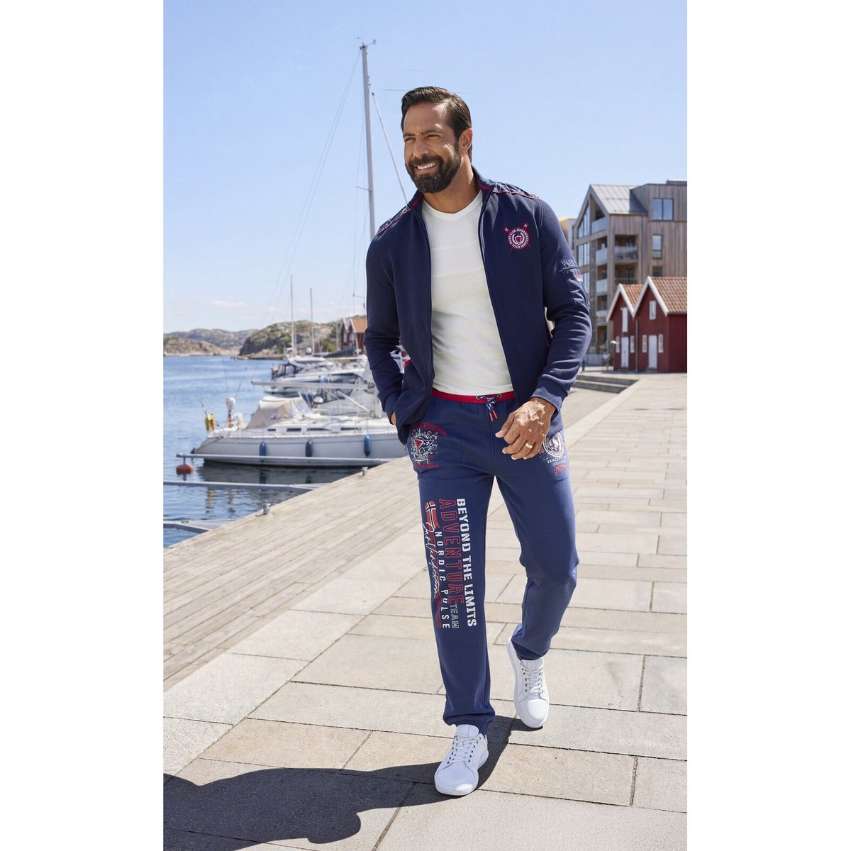 Pantalon de jogging SVENNING bleu foncé, JAN VANDERSTORM