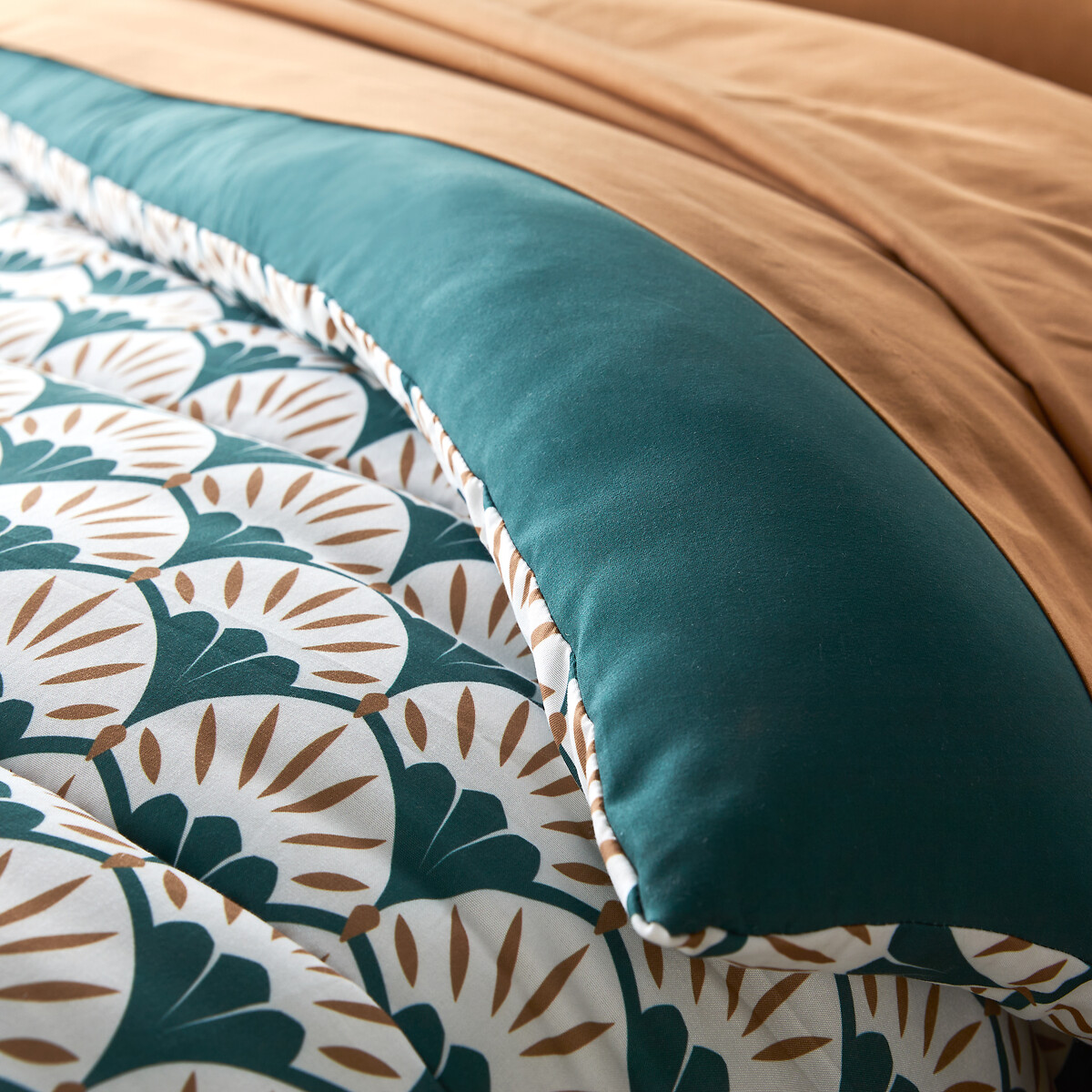 Couette imprimée microfibre, Milanor imprimé fond blanc, LA REDOUTE INTERIEURS