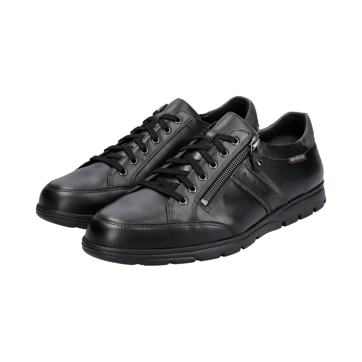 Baskets en cuir KRISTOF noir 5137, MEPHISTO