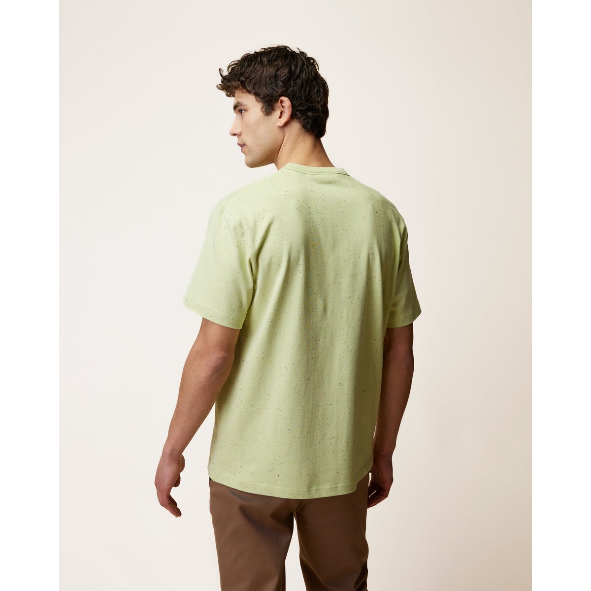T-shirt en maille vert anis, FAGUO