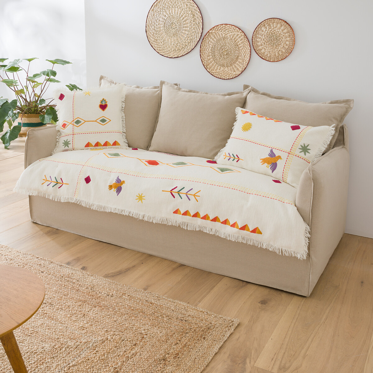 Matelas d'assise brodé, Alvarao multicolore, LA REDOUTE INTERIEURS