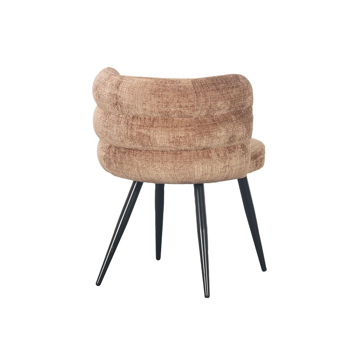 Lot de 2 chaises velours, SOLEA marron clair, BOBOCHIC