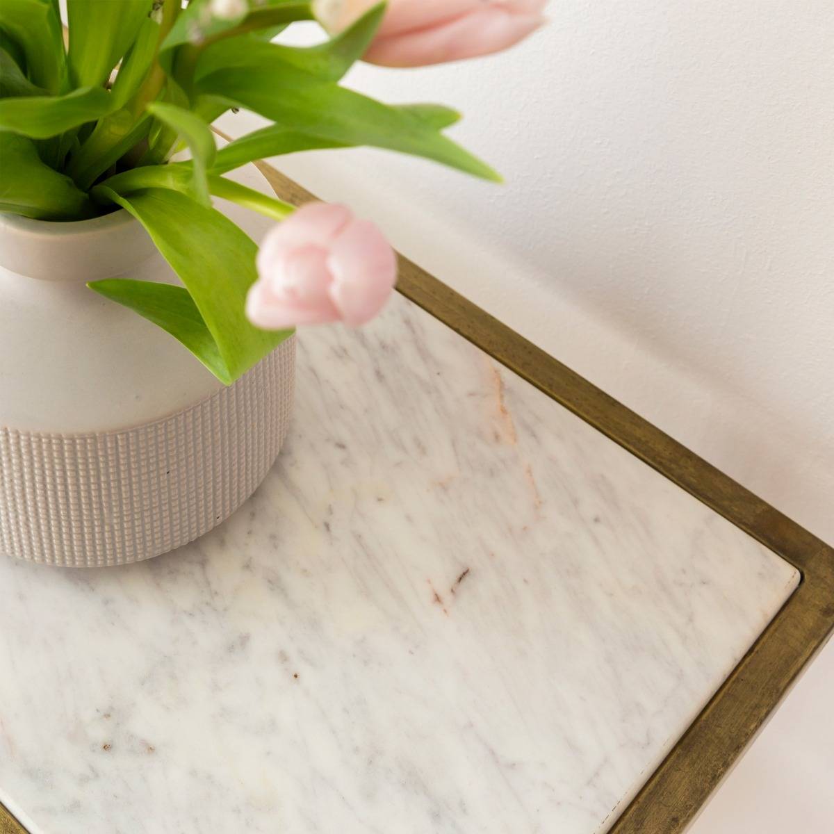 Console en métal rectangle TIMÉO jaune, MADE IN MEUBLES