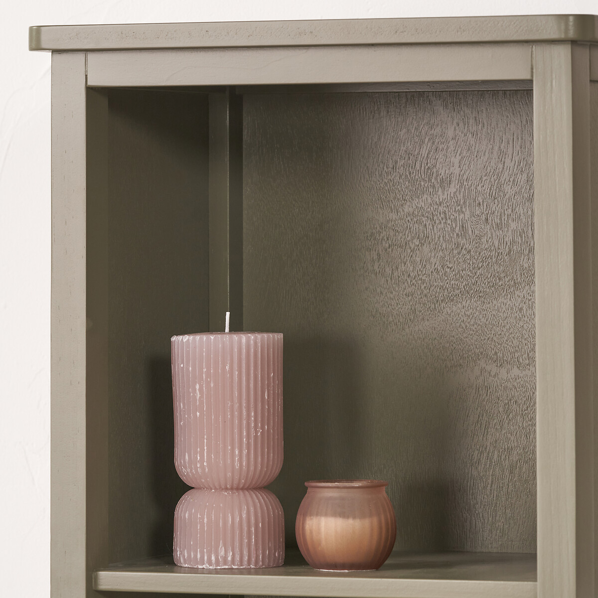 Cotsen Pine Wood Slim Display Unit olive green, SO'HOME